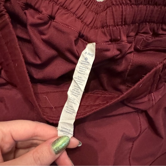 Maroon Red Lululemon Hotty Hot Shorts - Picture 3 of 9